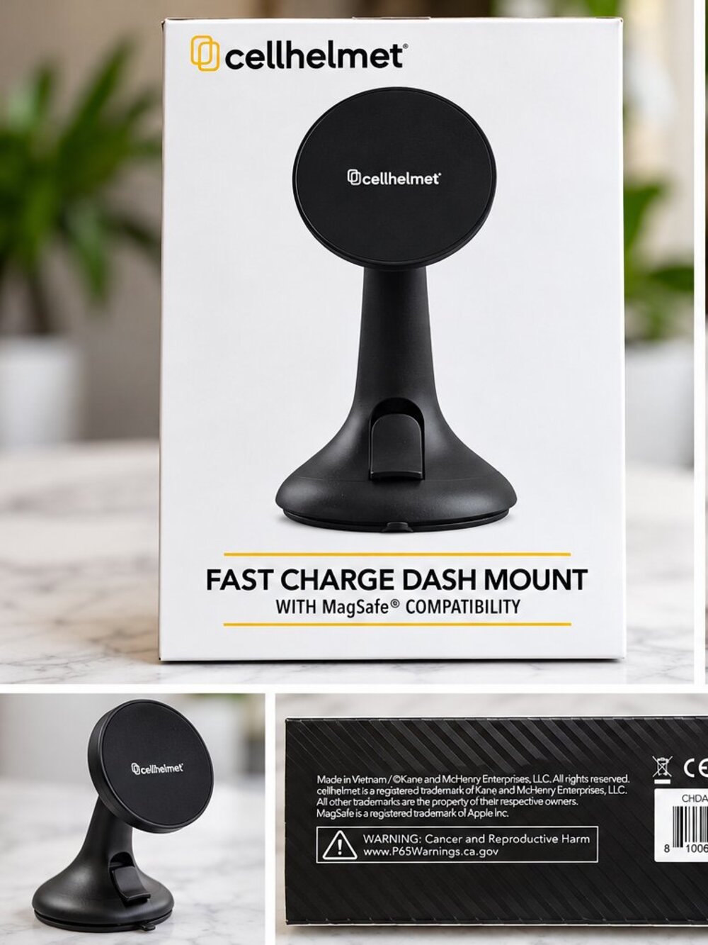 cellhelmet Fast Charge Dash Mount with MagSafe Compatibility